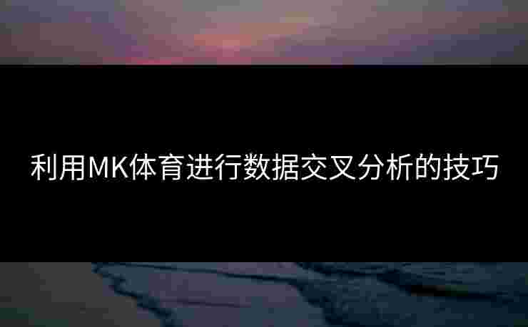 利用MK体育进行数据交叉分析的技巧