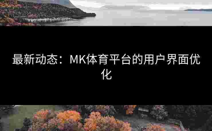 最新动态：MK体育平台的用户界面优化