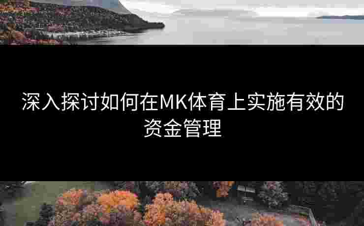 深入探讨如何在MK体育上实施有效的资金管理